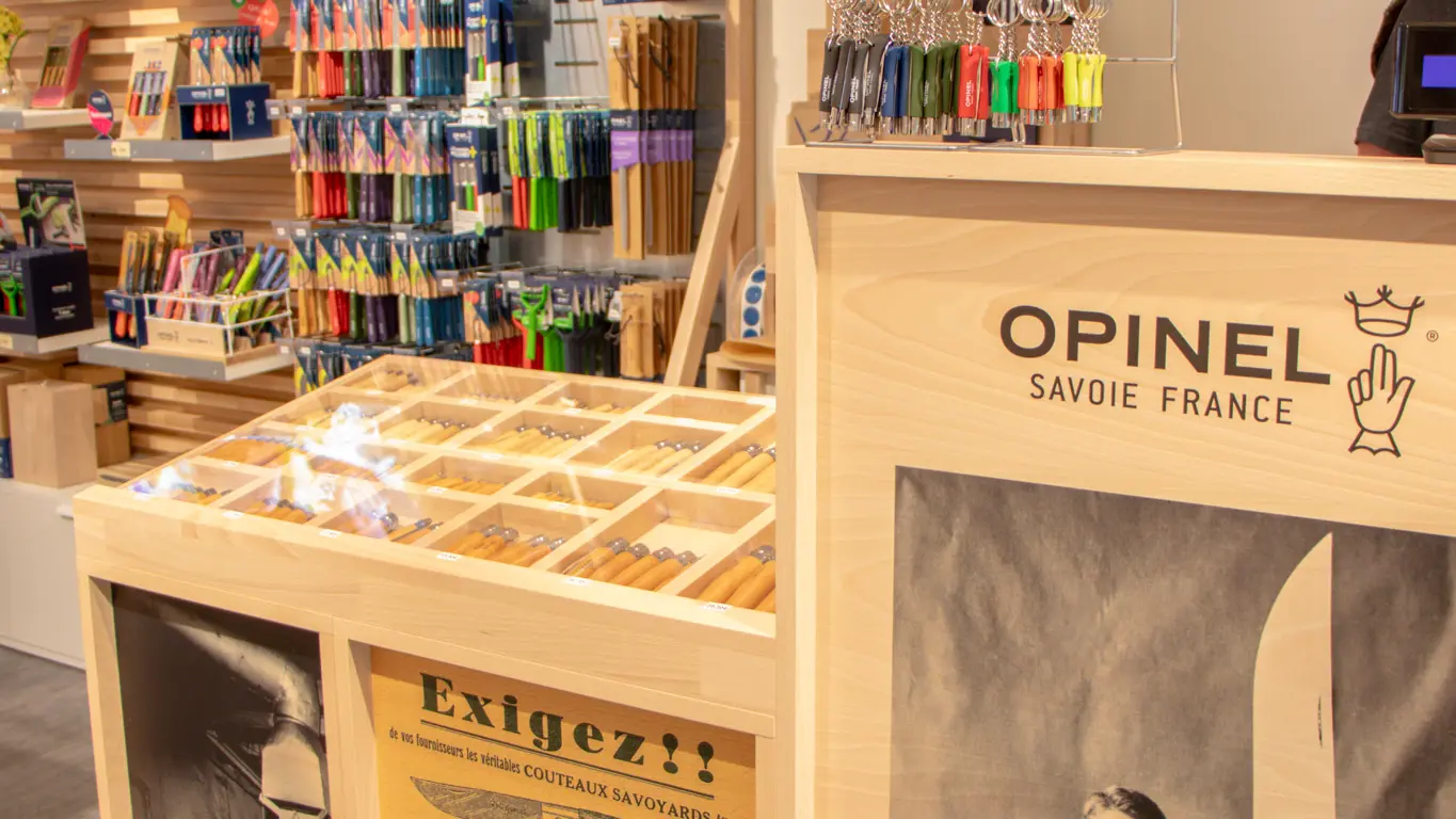 Intérieur de la boutique
