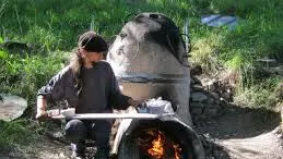 Balthzar, four Raku à bois et huile 2007-2014