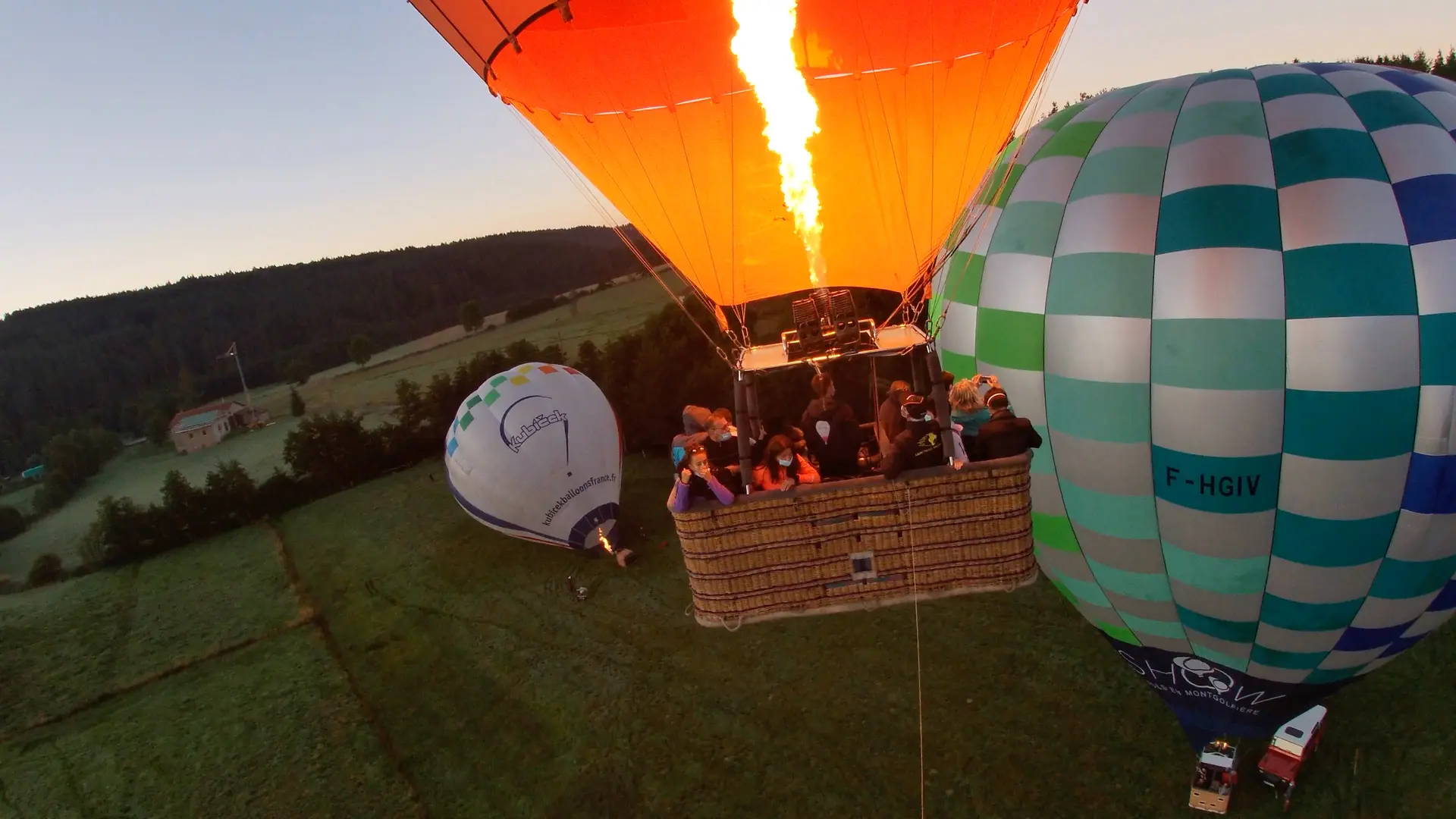 Décollage montgolfière