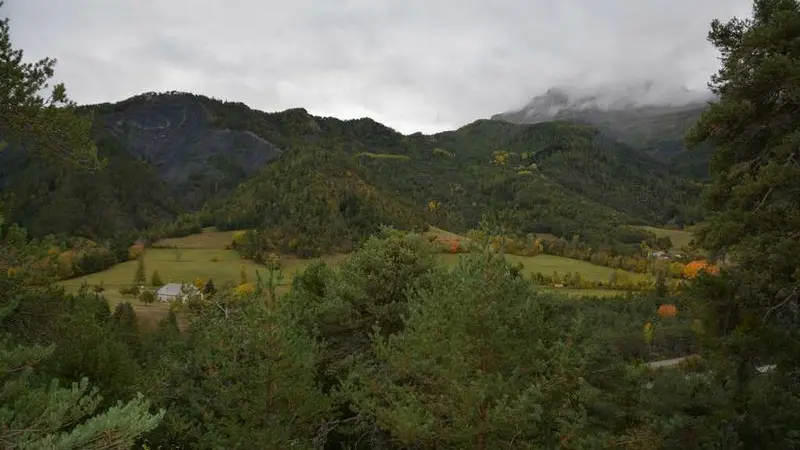 Le vallon du Bachelard depuis le pointt de vue