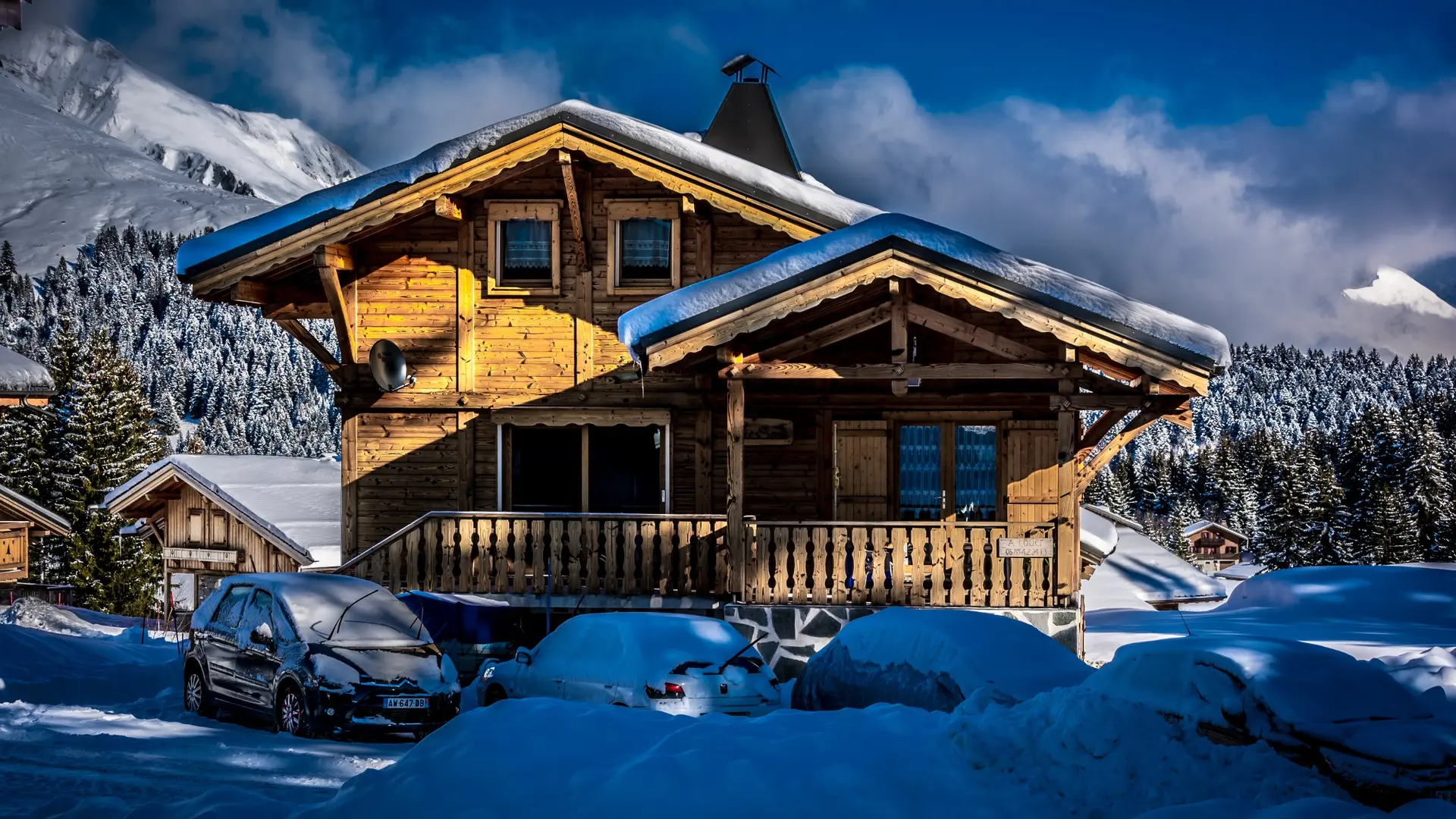 Chalet en hiver