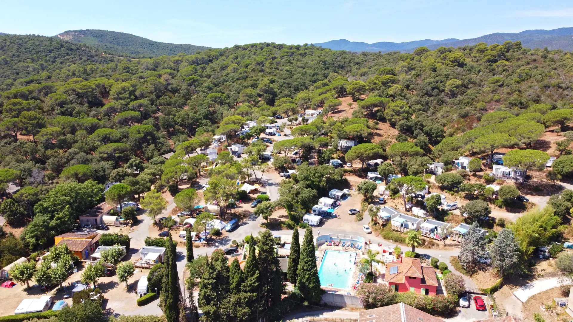 Camping Les lauriers roses - Vue sur le camping