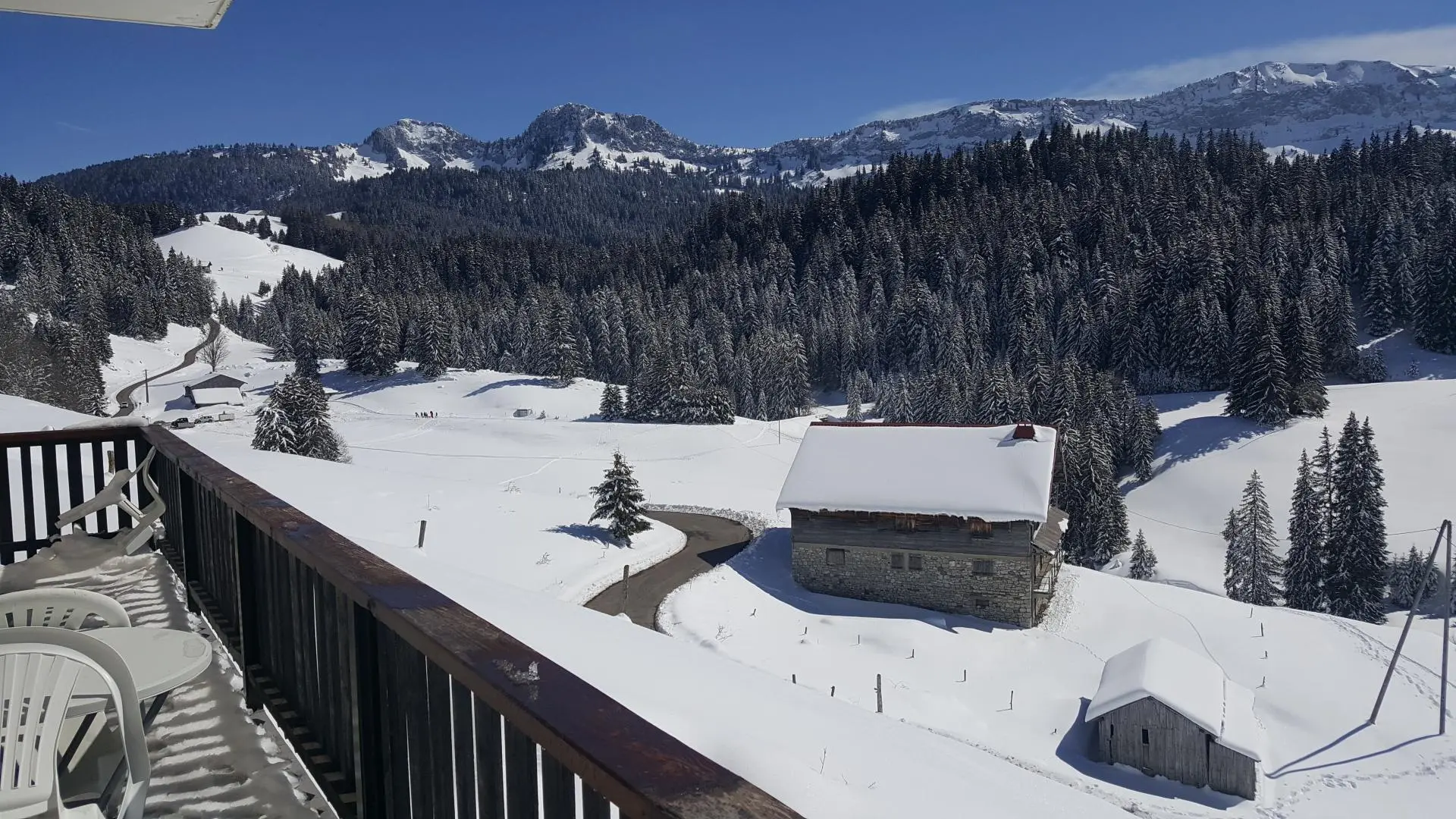 Vue depuis le balcon