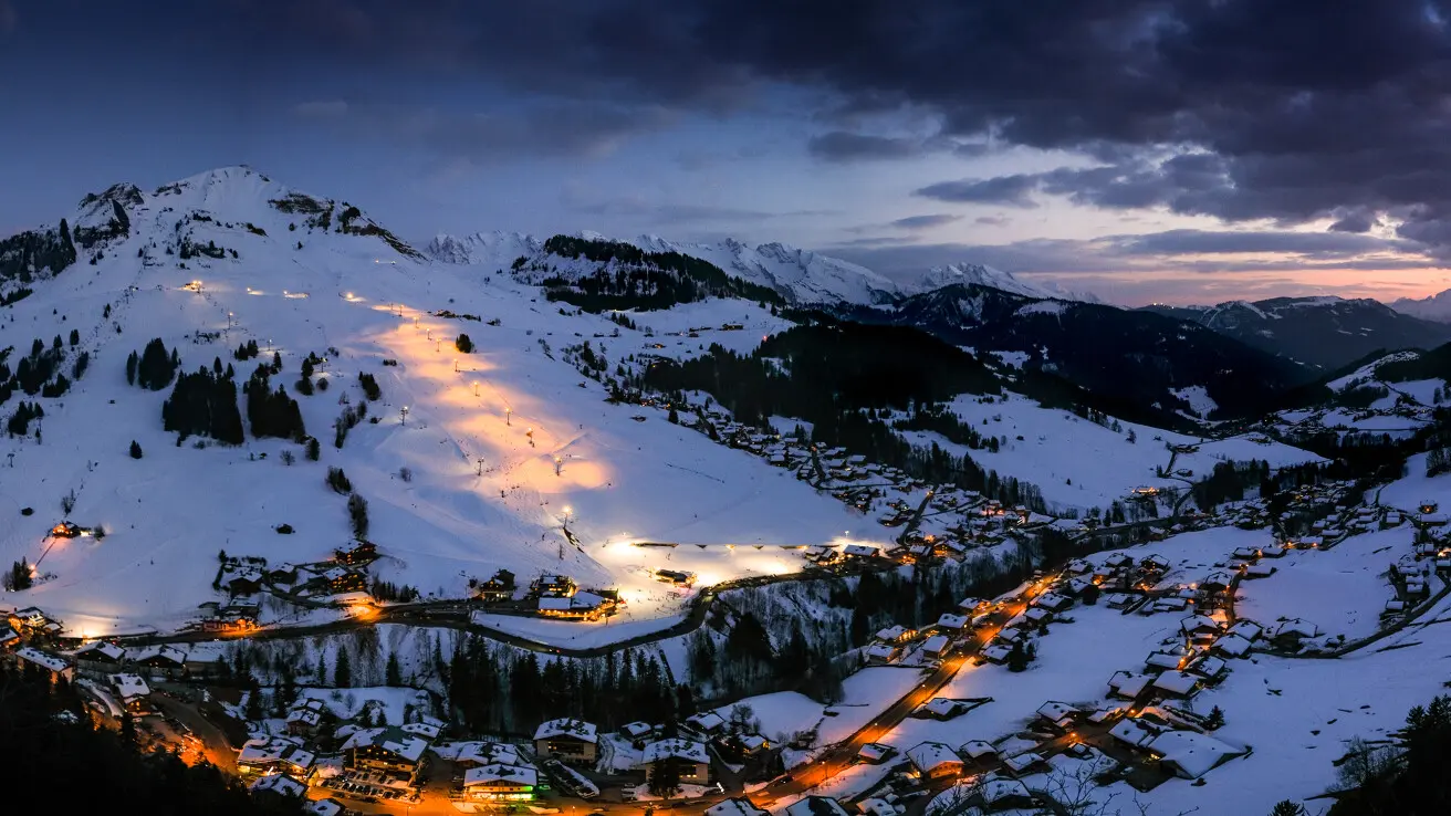 ski et nouvelles glisses en nocturne au Grand-Bornand