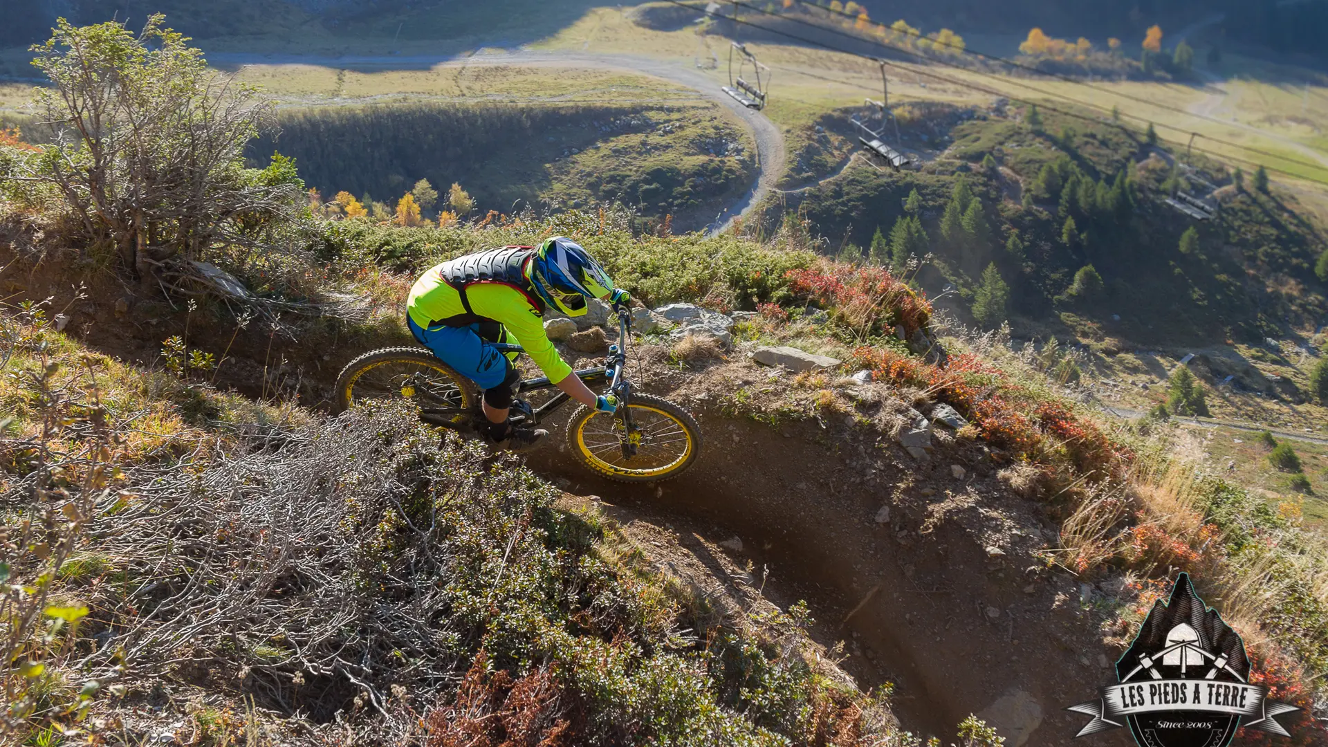 VTT de descente aux 7 Laux