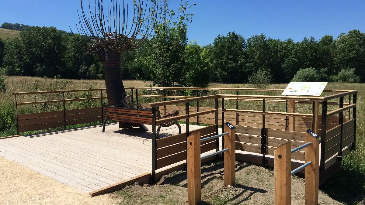 Station découverte - l'arbre sur son banc