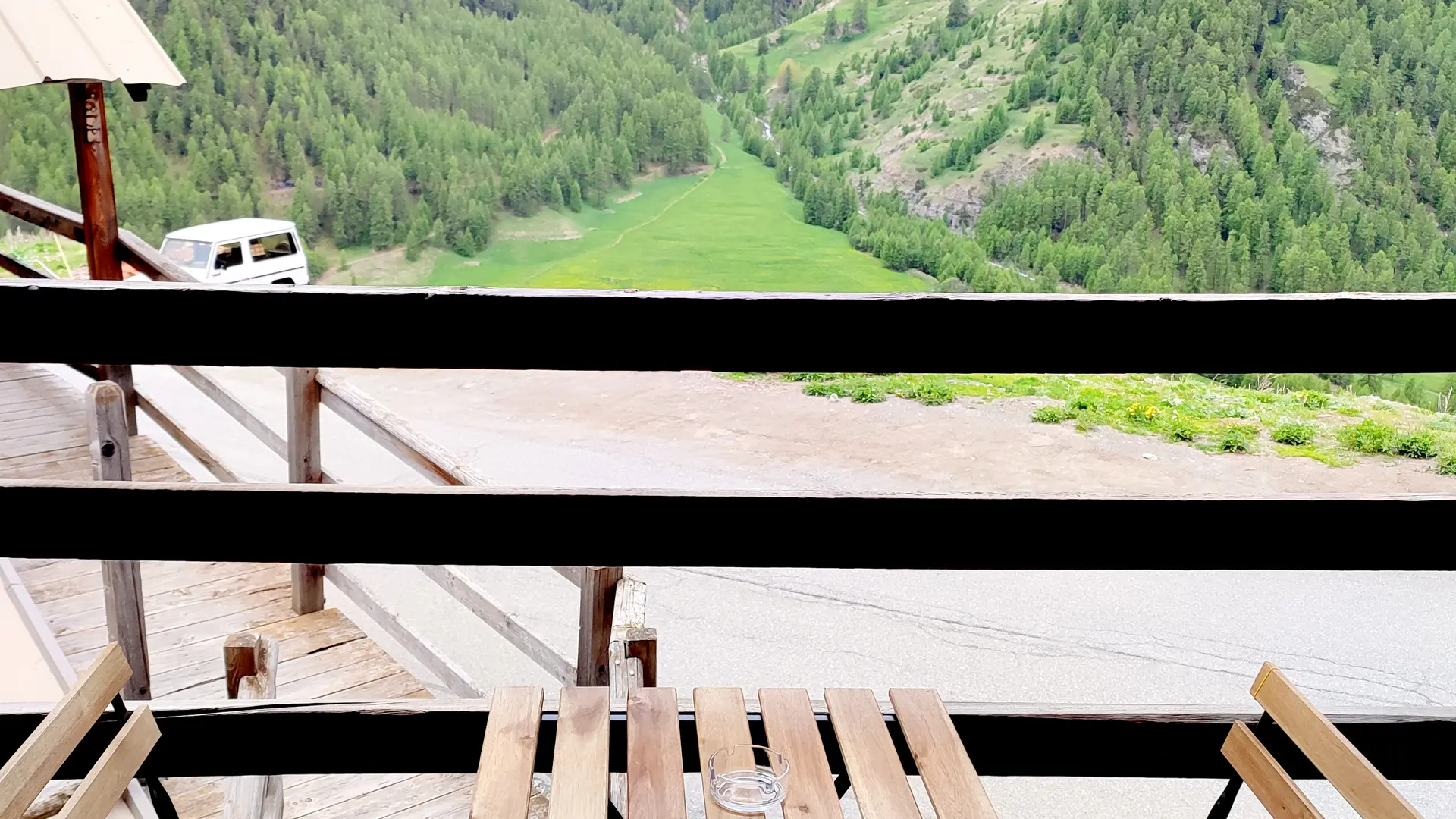 Vue de la chambre Flocon l'été