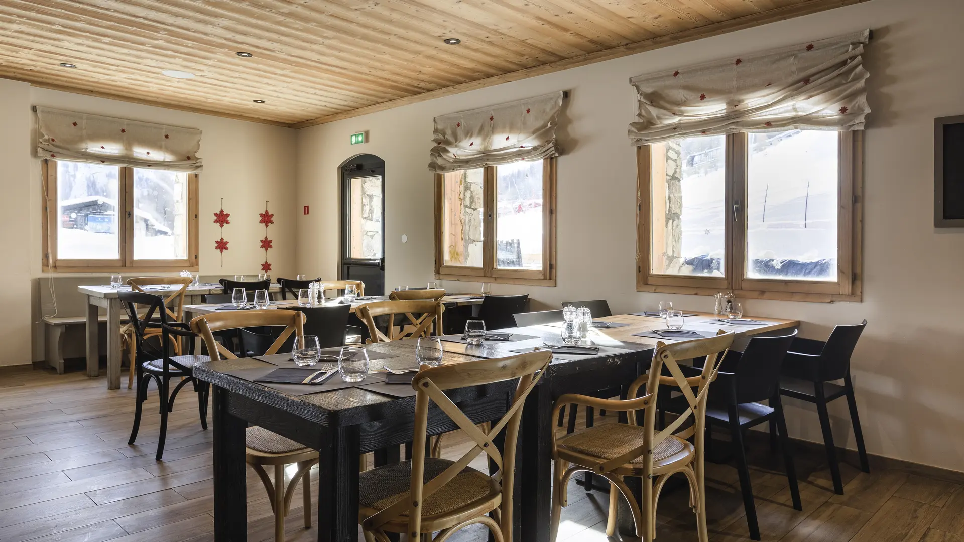 Intérieur du restaurant - Les Equinoxes Val d'Isère