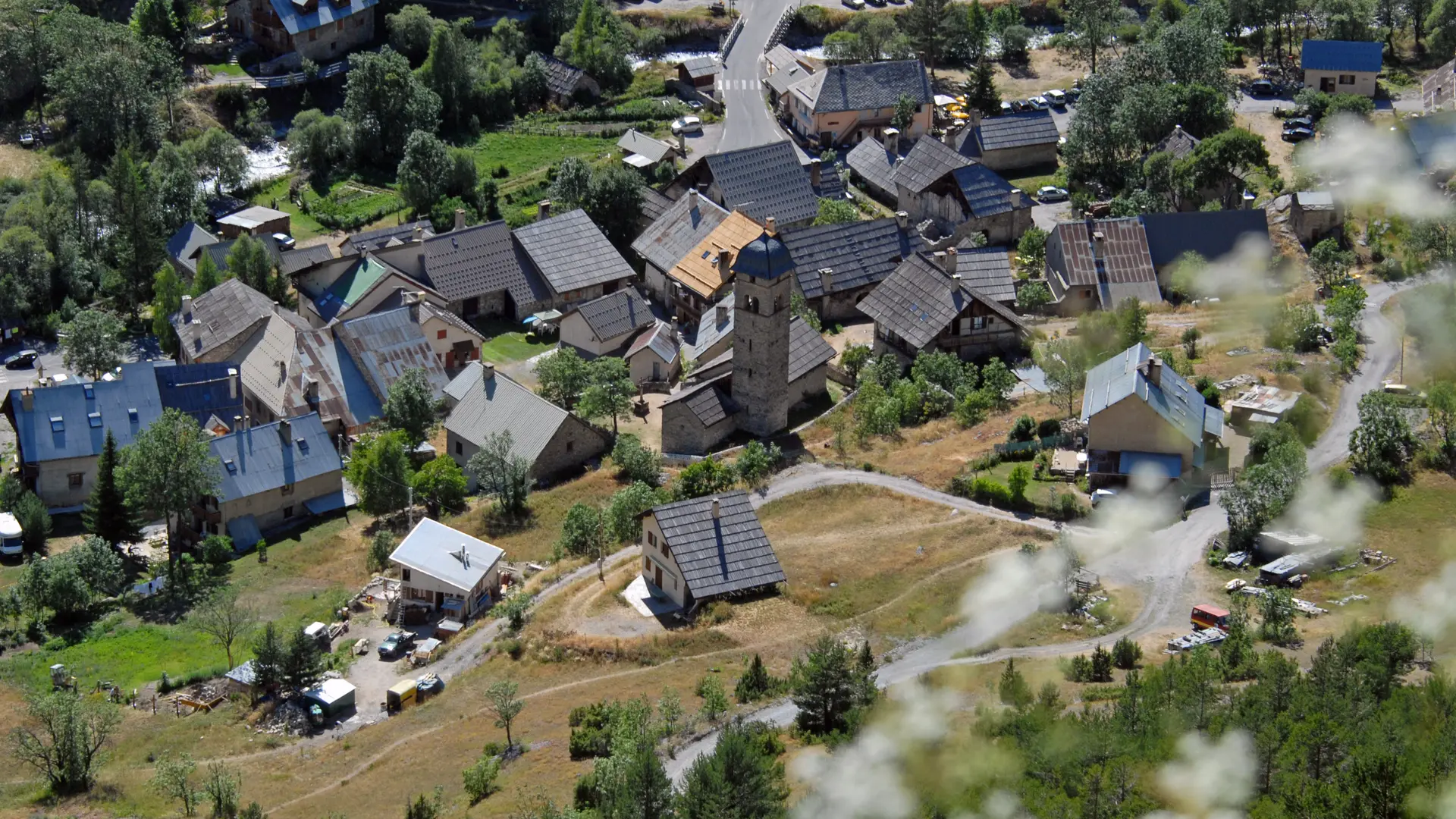 Hameau de Plampinet vu de haut