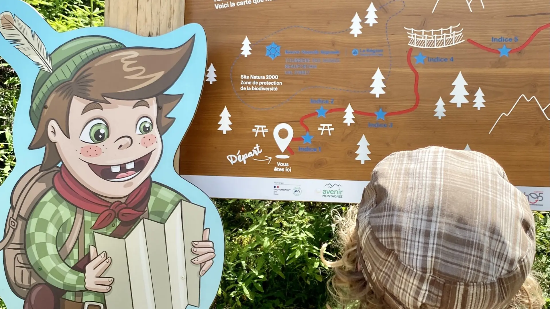 Sentier thématique le Bois du Croë à Cohennoz - Départ