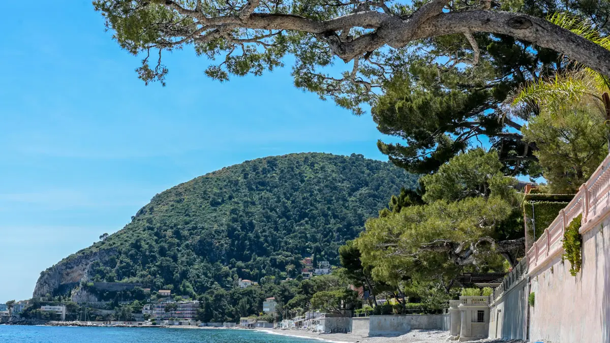 Plage de la baie d'Eze