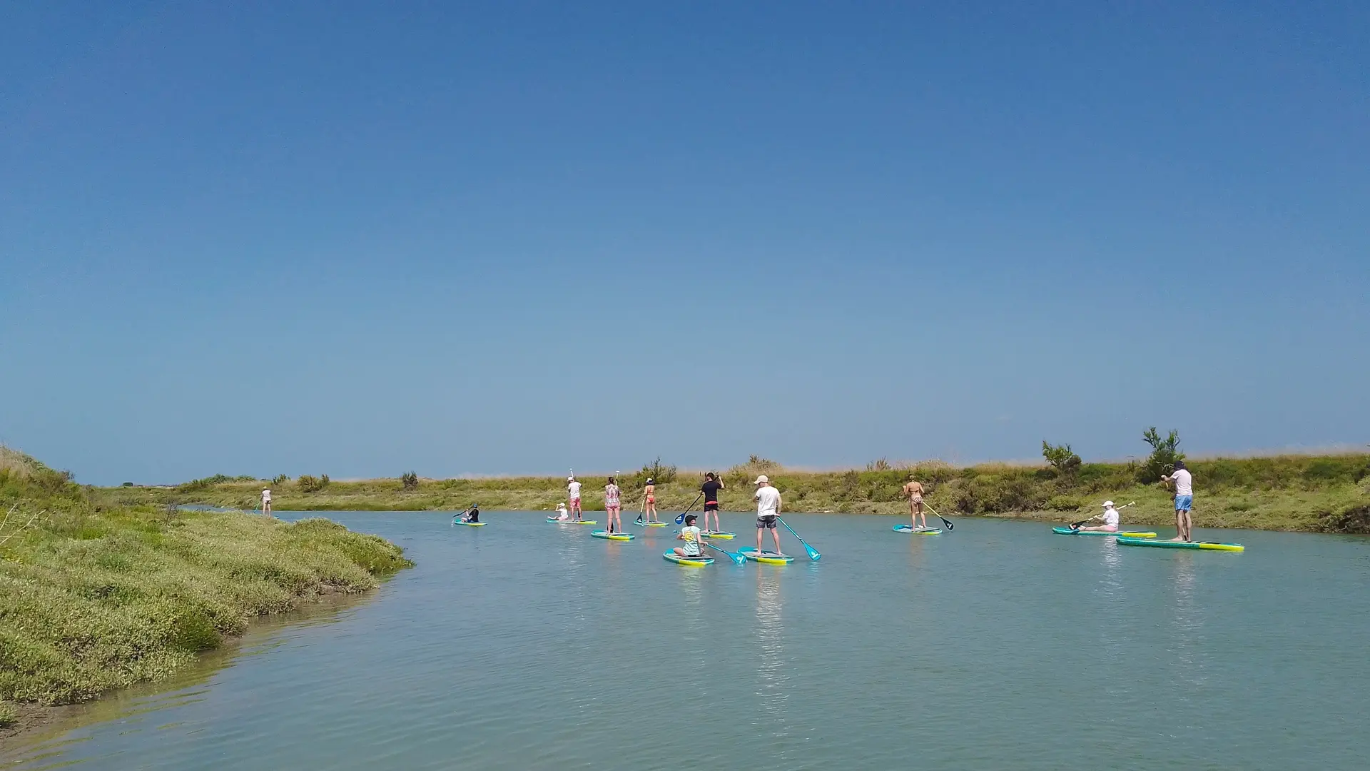 Randonnée en paddle dans l'île de Ré