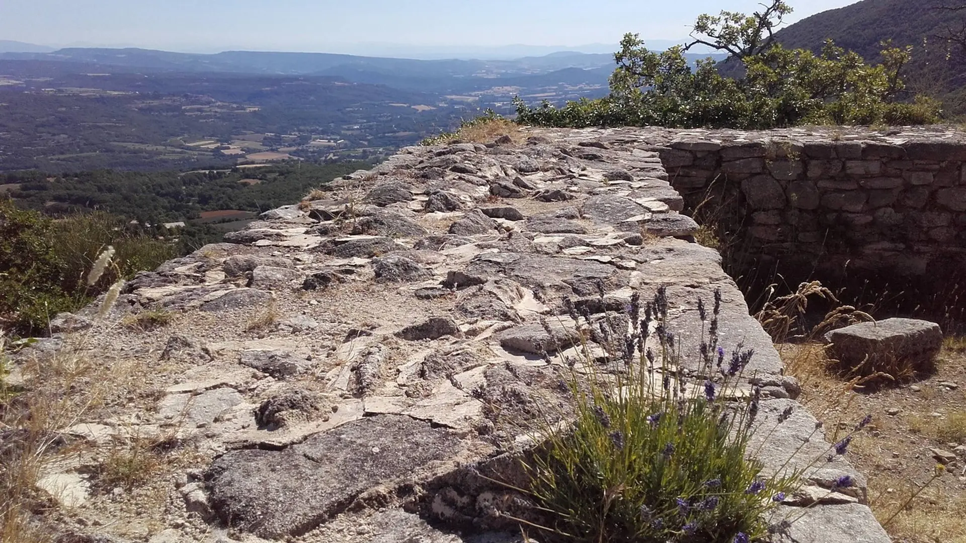 Lavande et fortifications du castrum de Saint-Pierre