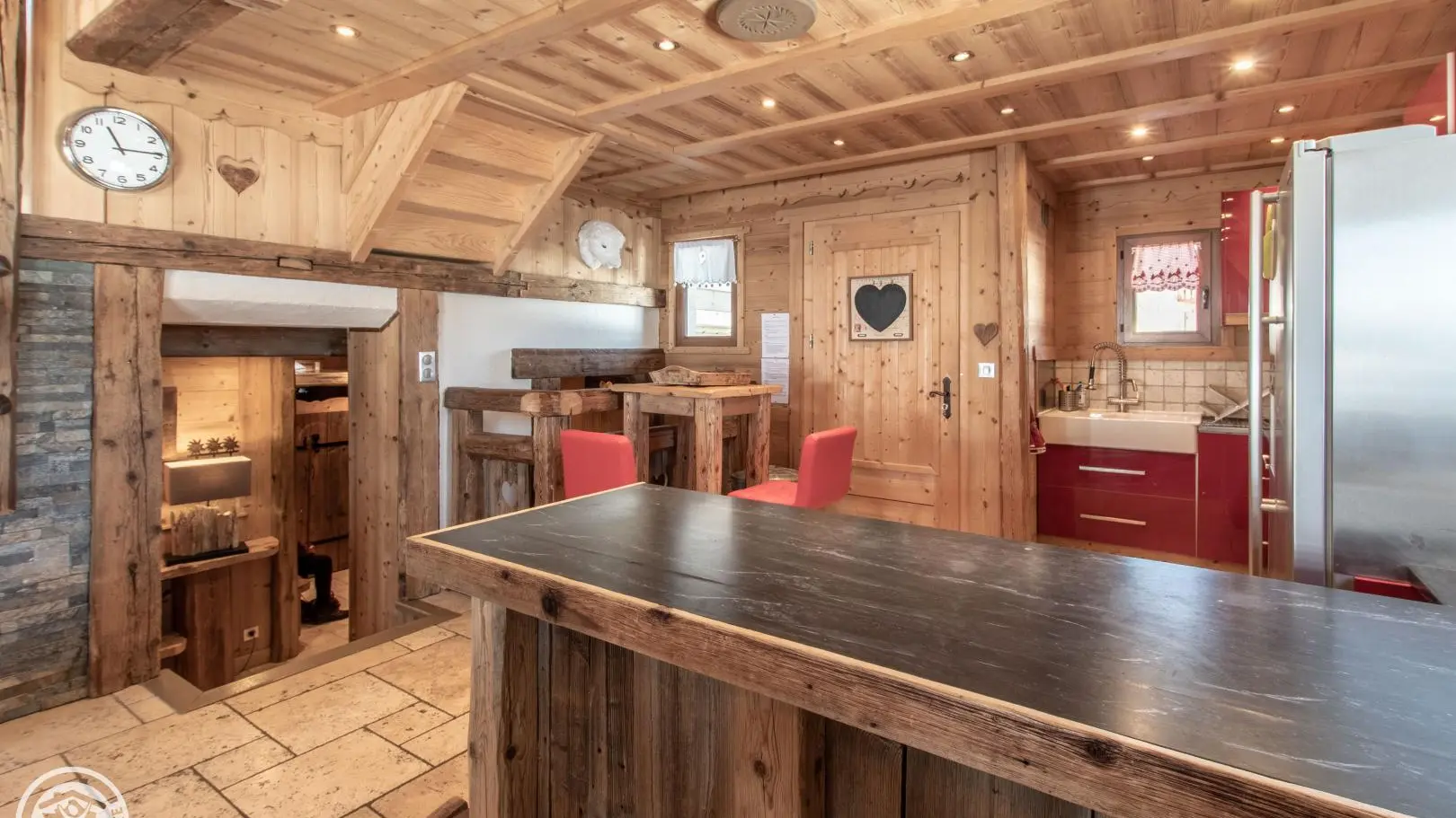 Plan de travail et cuisine