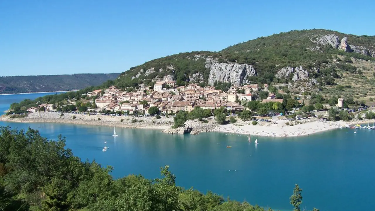 Bauduen, the harbour of the haut-var