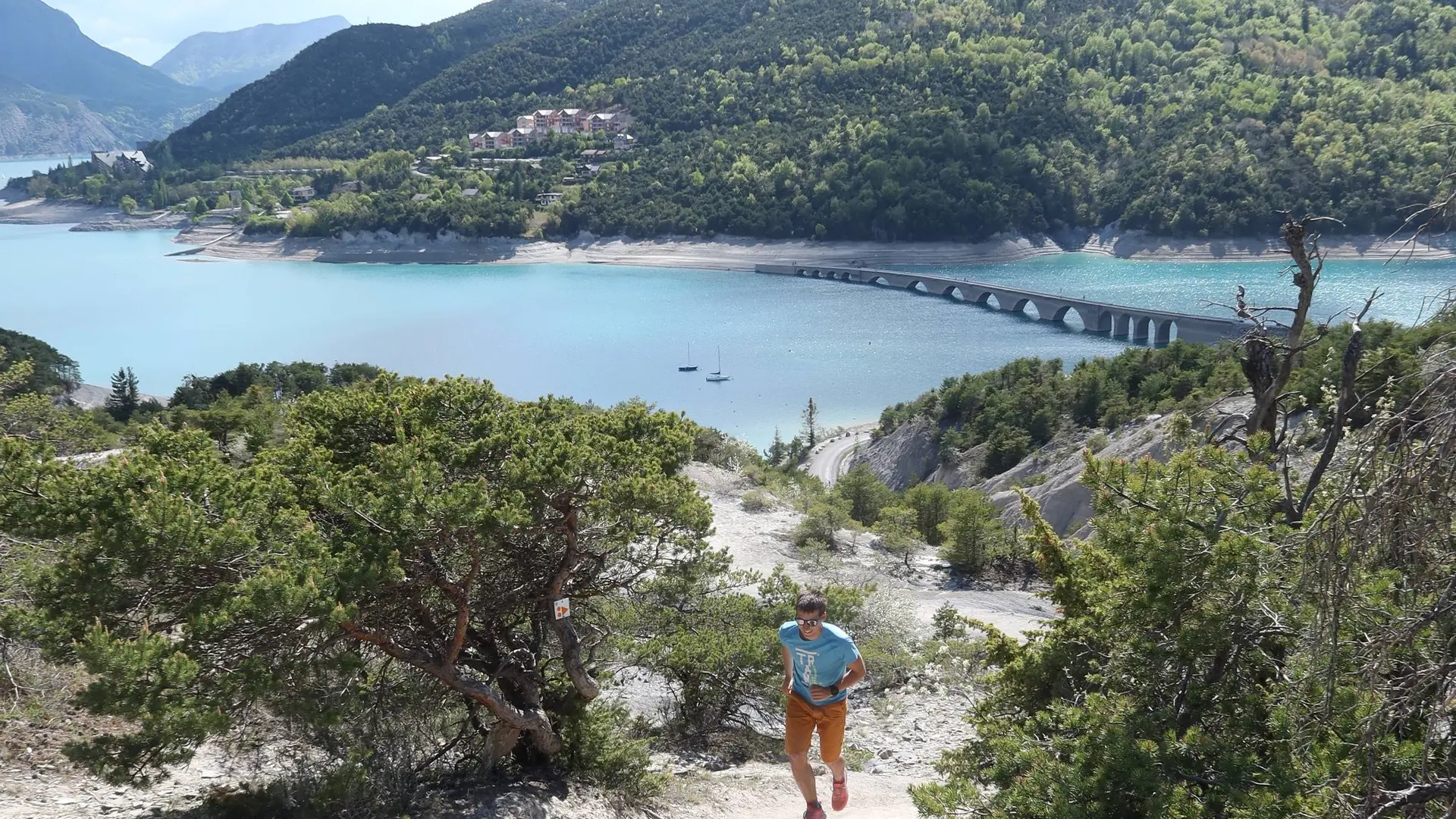 descente sur la baie de Chanteloube