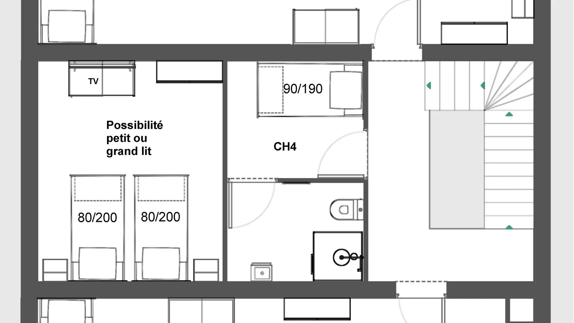 Plan du 2ème étage