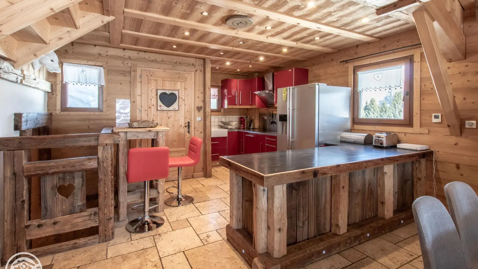 Plan de travail et cuisine