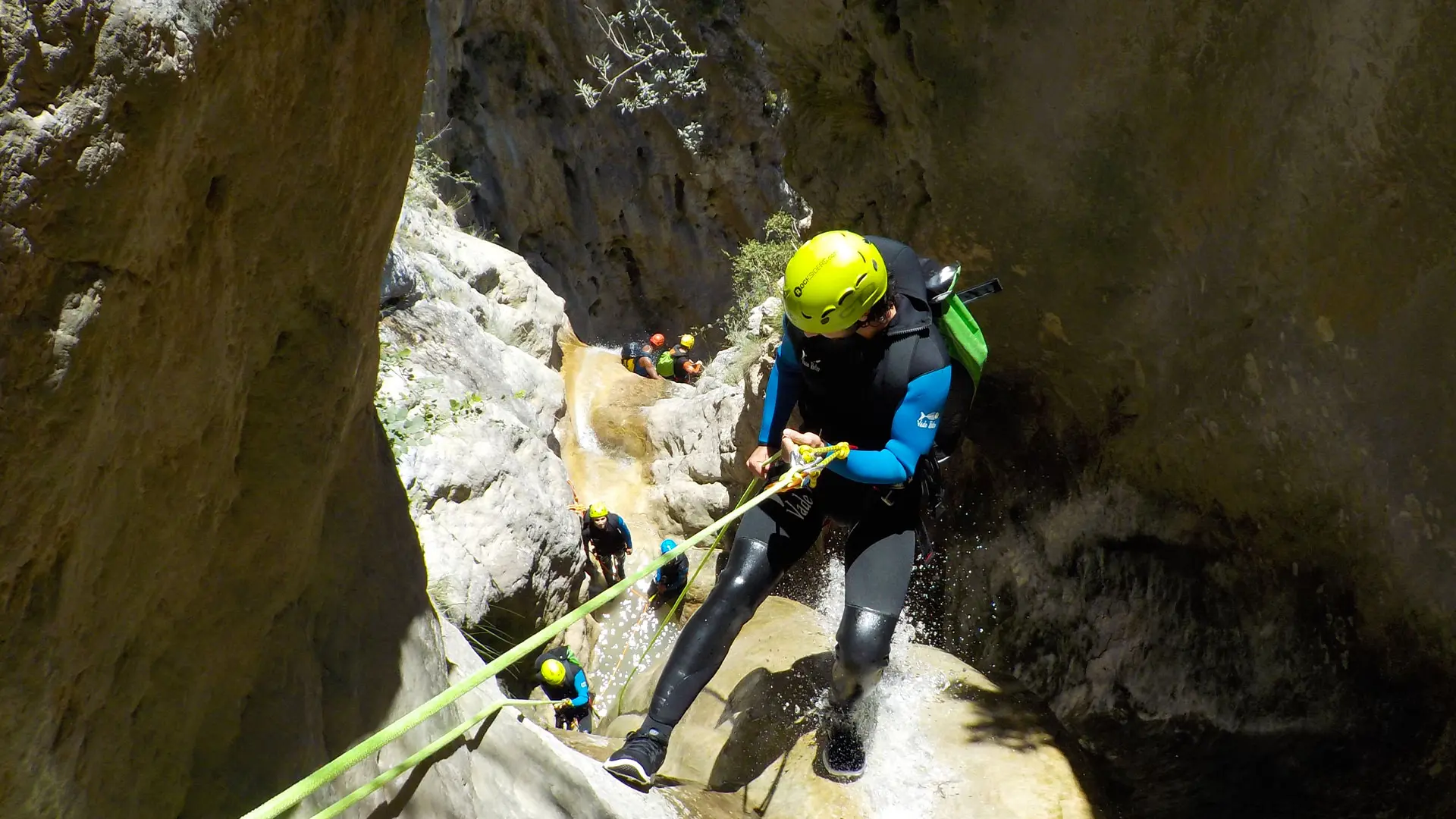 Canyoning vertical dans le Verdon