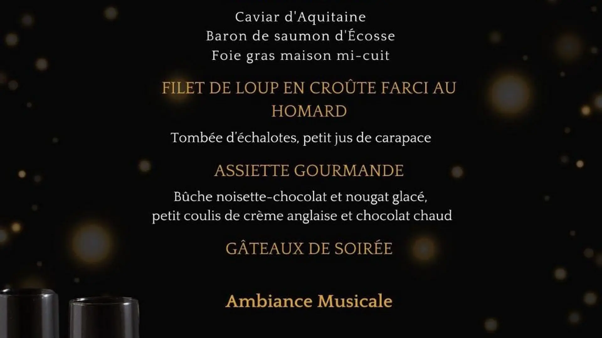 Menu Saint-Sylvestre 2024