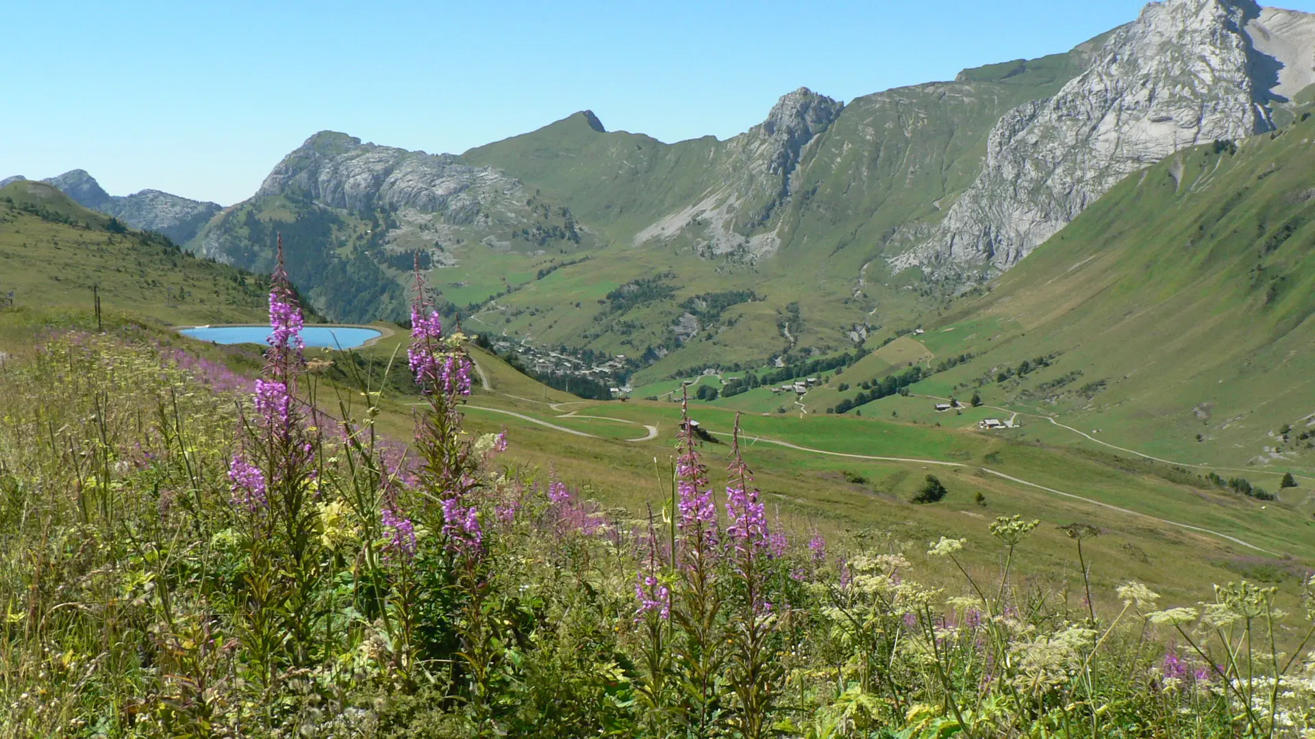 Sur le parcours du Tour du Lachat