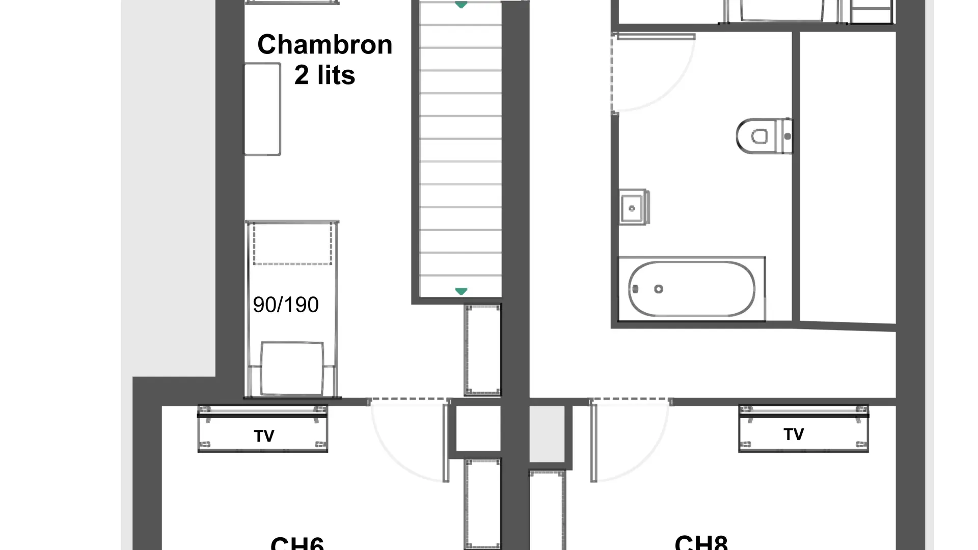 Plan du 3ème étage