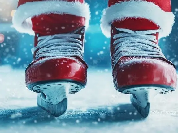 Patins glace noel