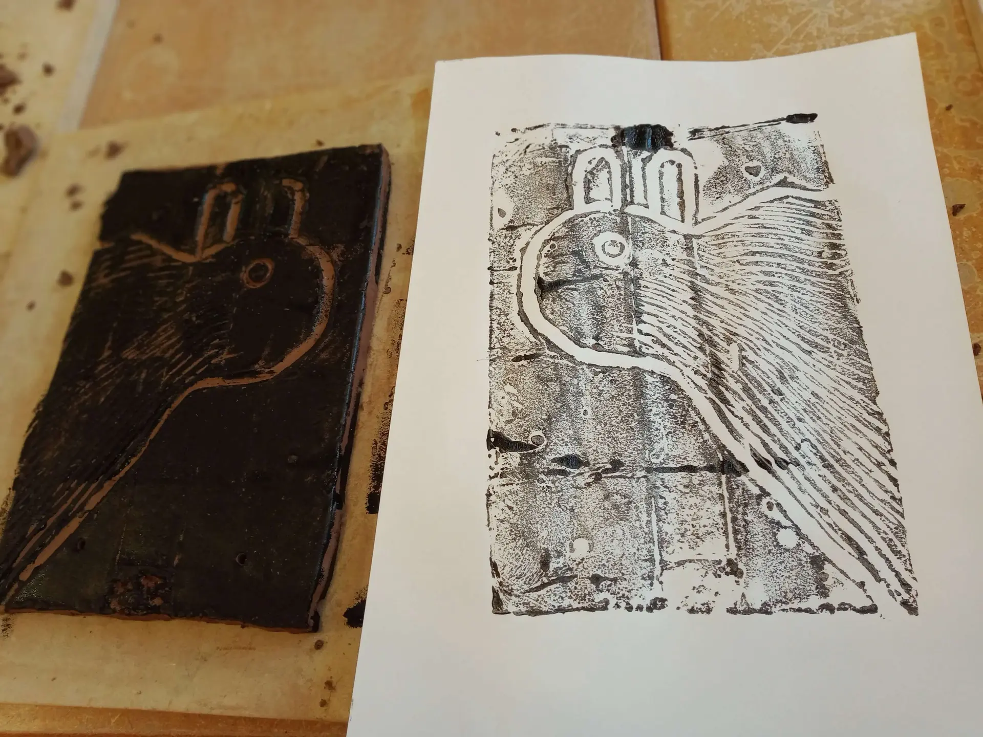 tuile gravure pour explo