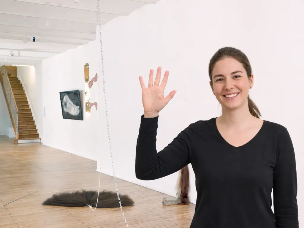 Vue de l'exposition Chères créatures