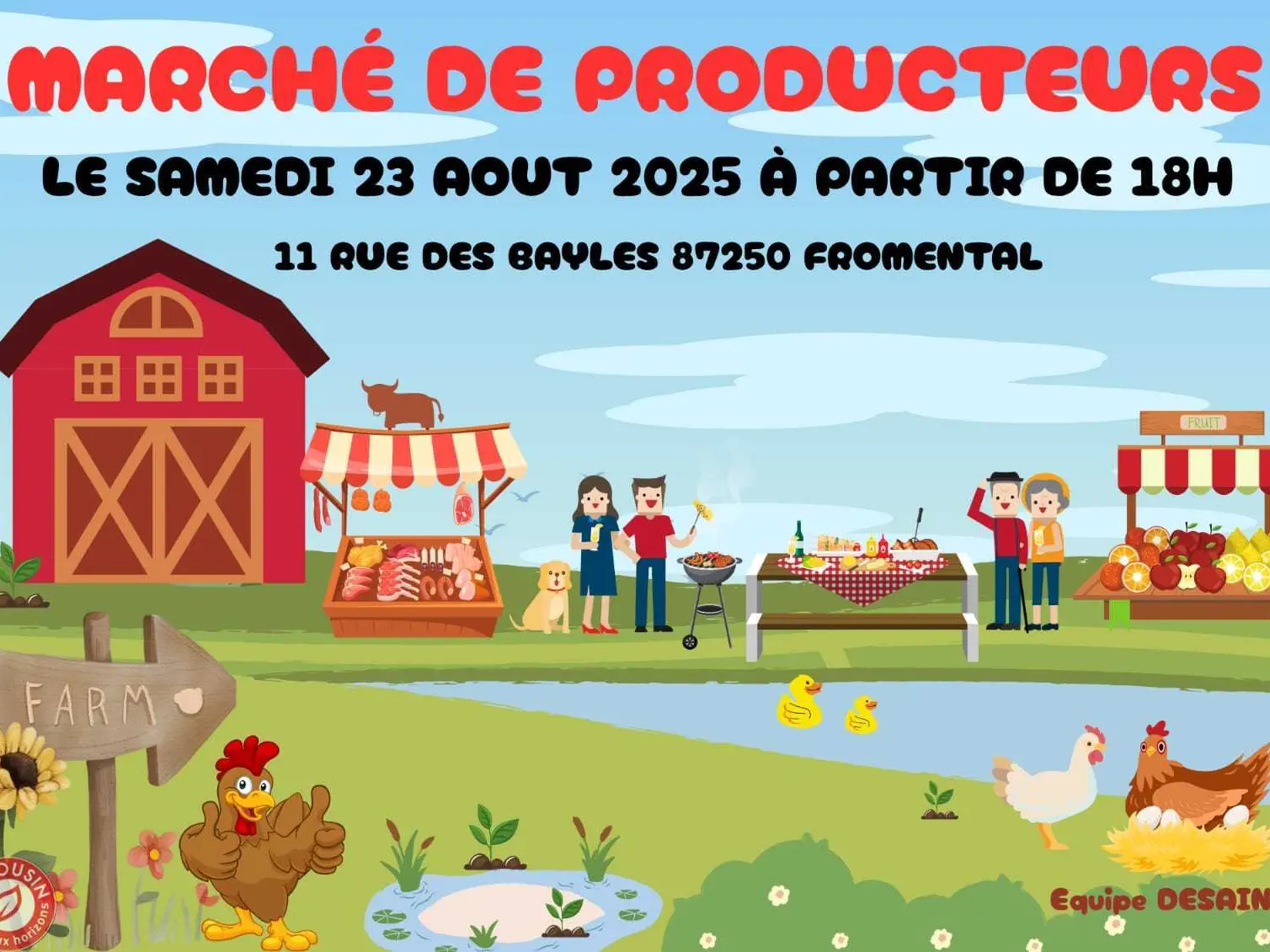 Marché de producteurs Ferme Desaint 23 08 25