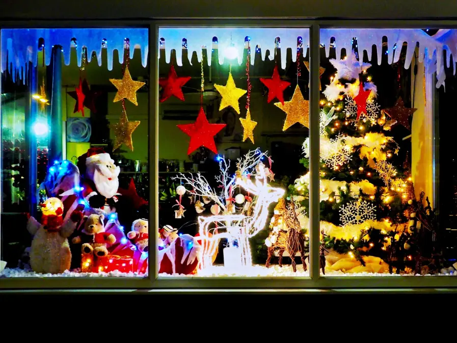 canva boutique de noel