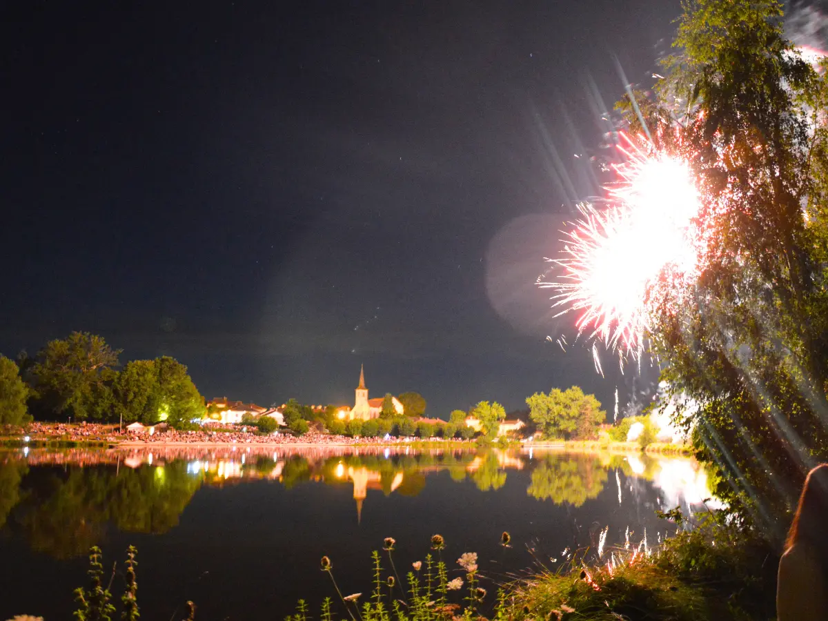 Feu d'artifice à Flavignac