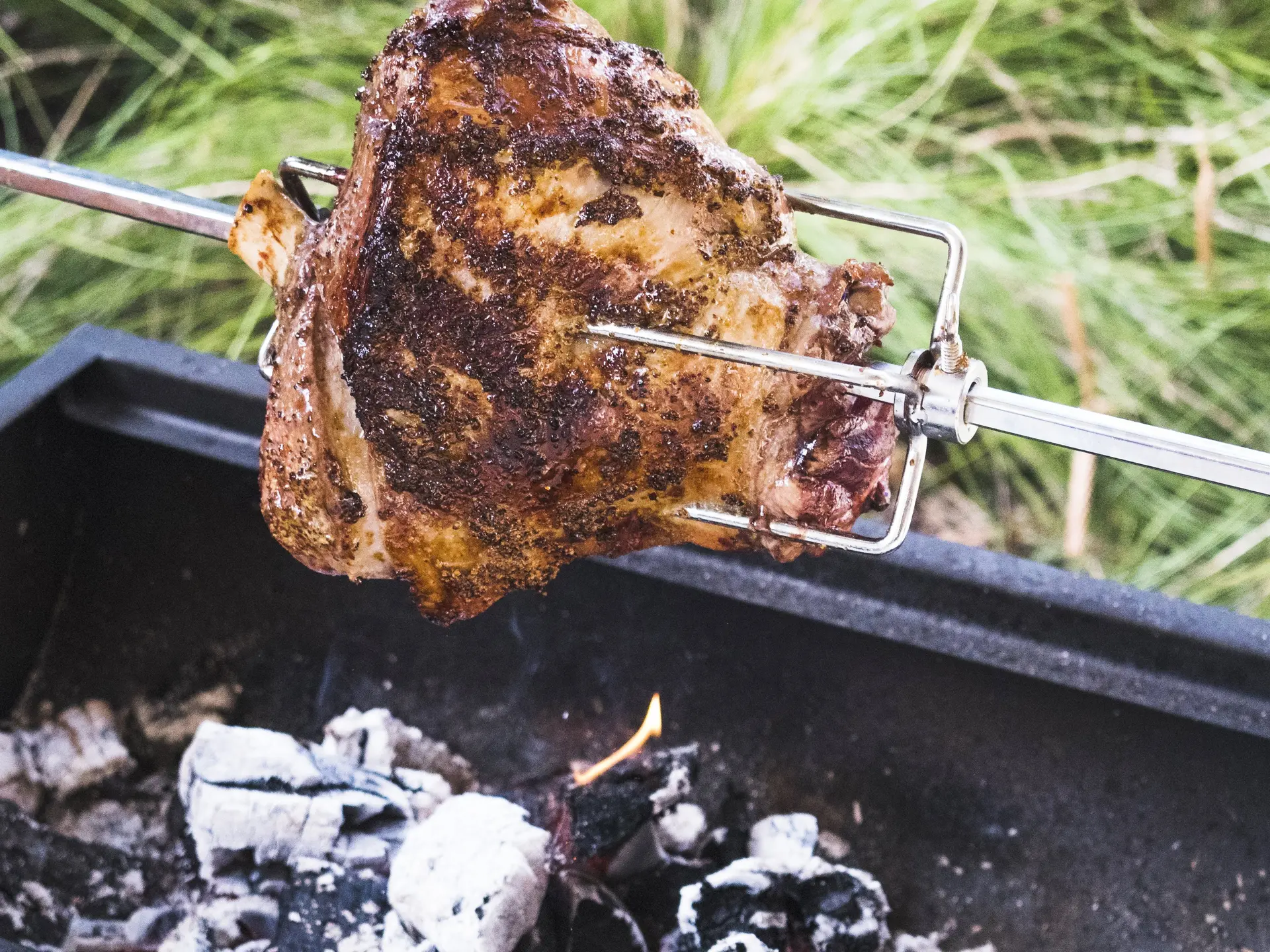 roasted-spit-piece-meat-grill