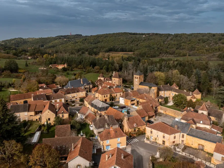 Vue aérienne de Marminiac