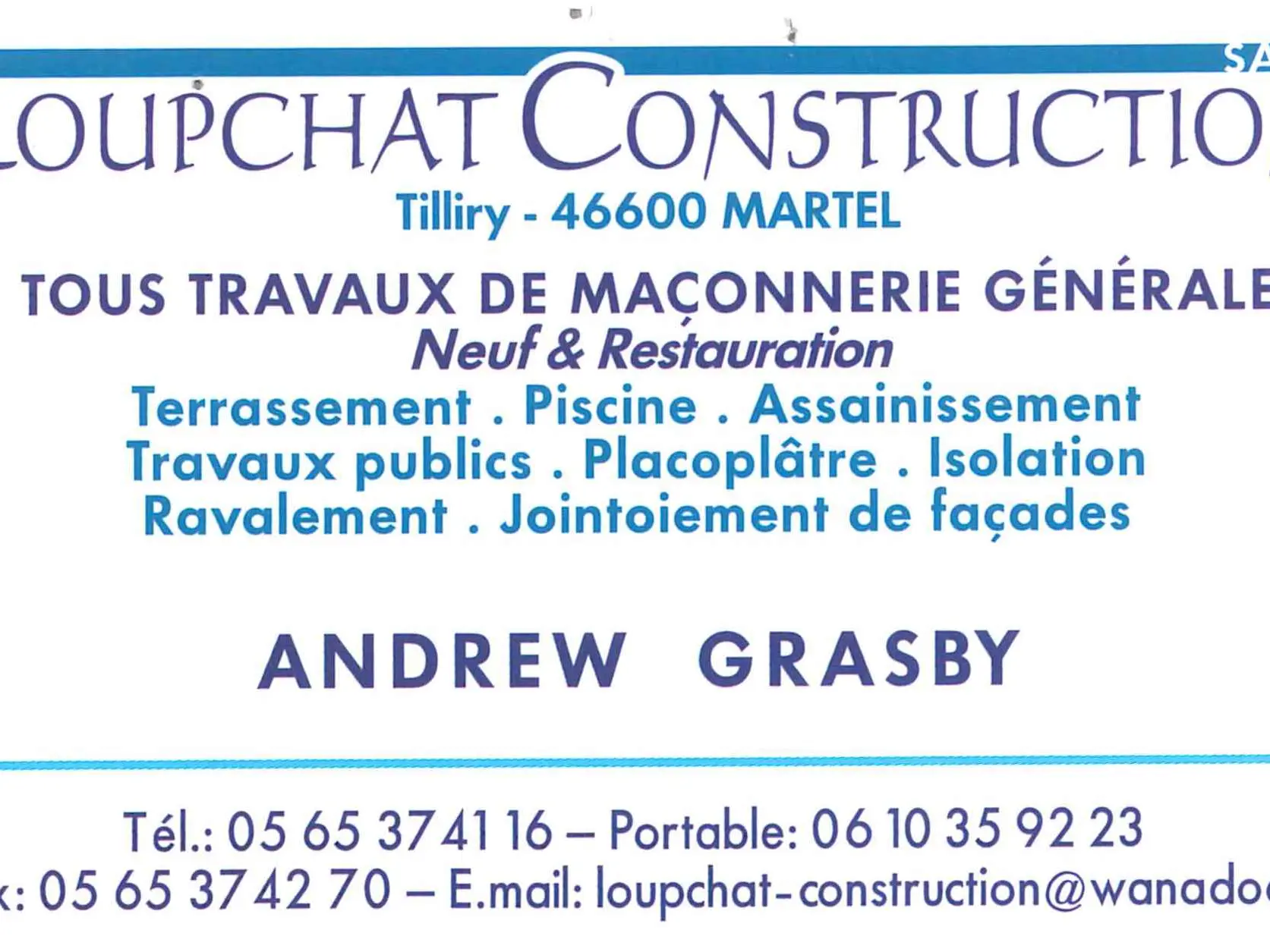 Loupchat construction Martel