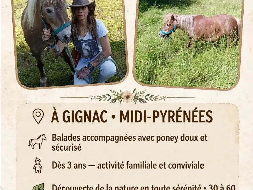 Publicité ferme équestre