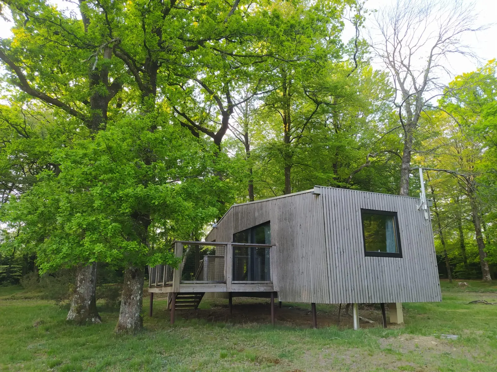 Lodges terrasse chalet normandie