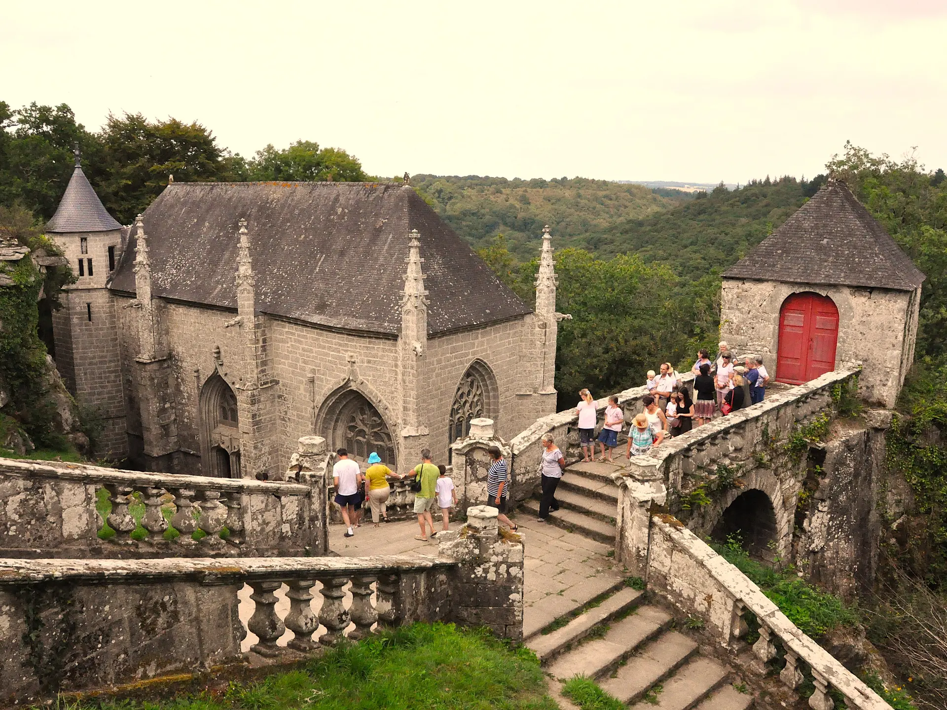 visite guidée - chapelle ste Barbe - Le Faouët - 29-07-11 - crédit photo OTPRM (18)