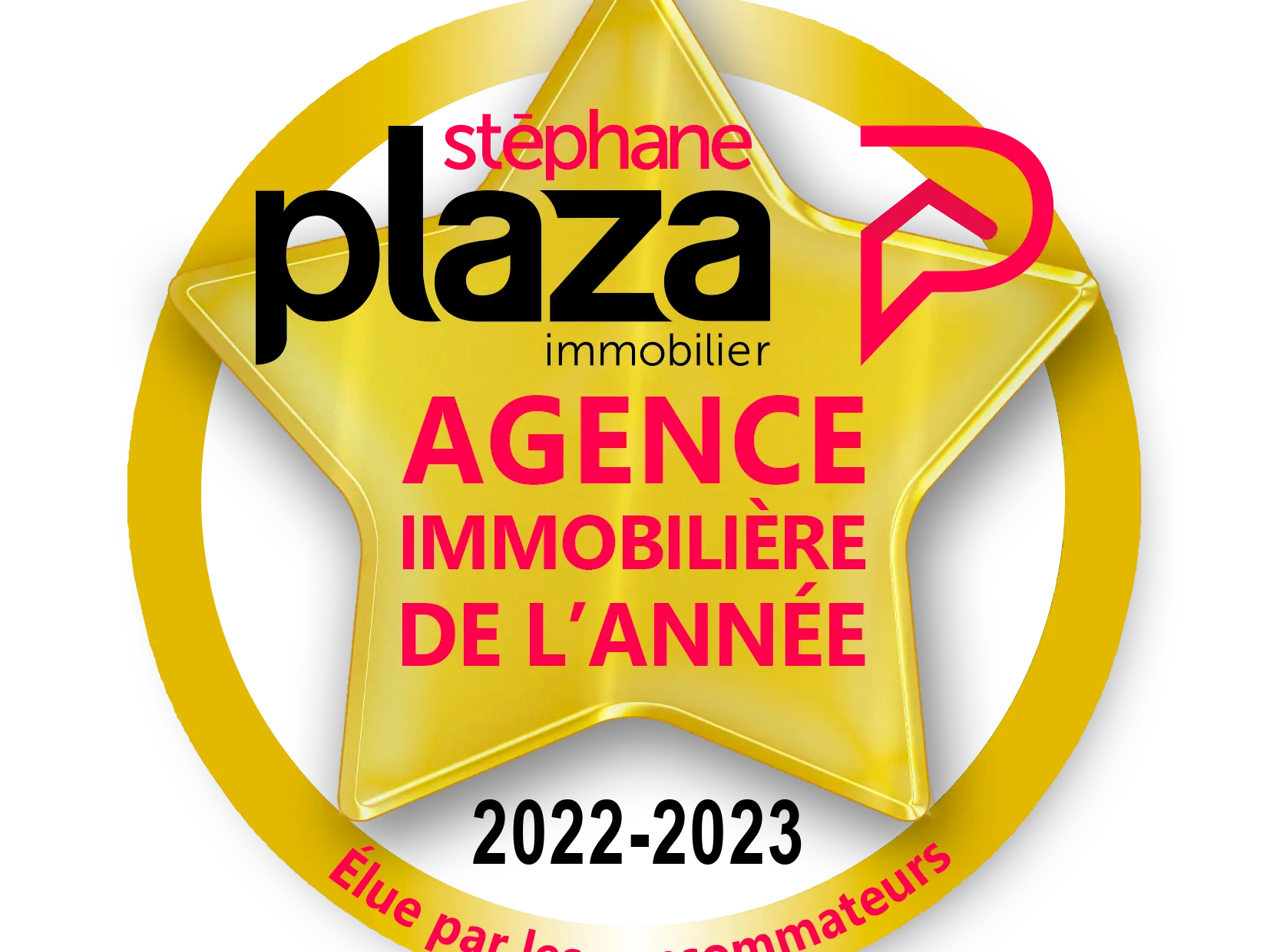 Logo Agence immobilière de l'année 2022 - 2023