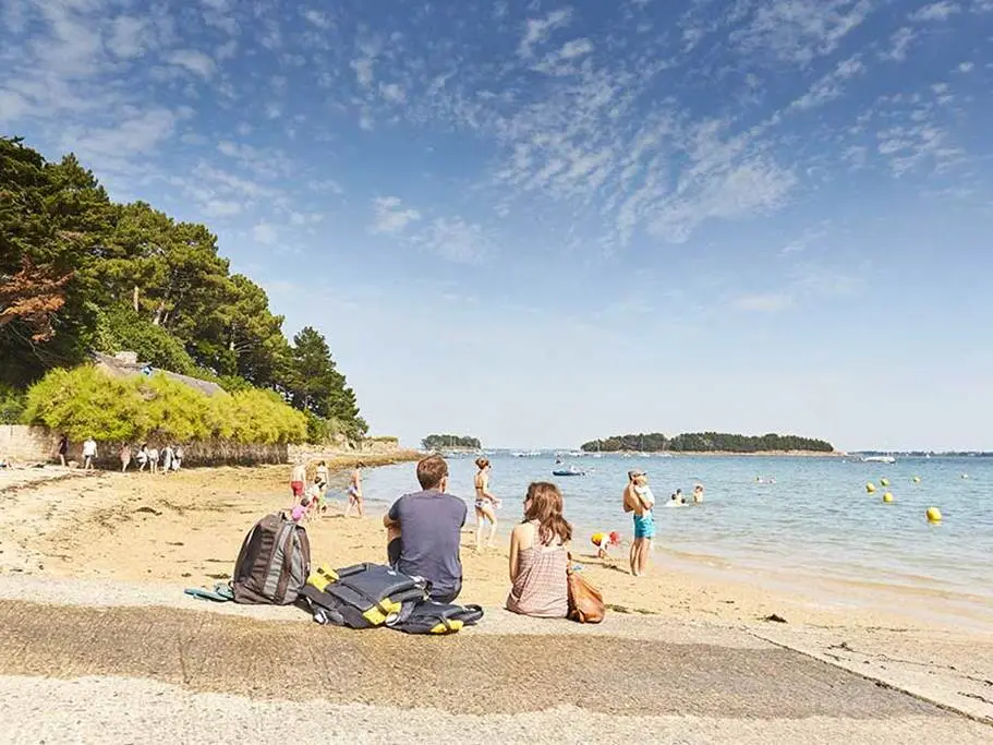 Plage Kerbilouët-Arradon-Golfe-du-Morbihan-Bretagne sud