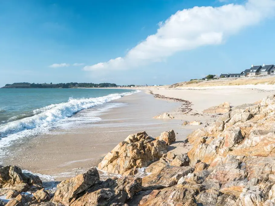 Plage de-Kerjouanno-Arzon-Presqu'île-de-Rhuys-Golfe-du-Morbihan-Bretagne sud