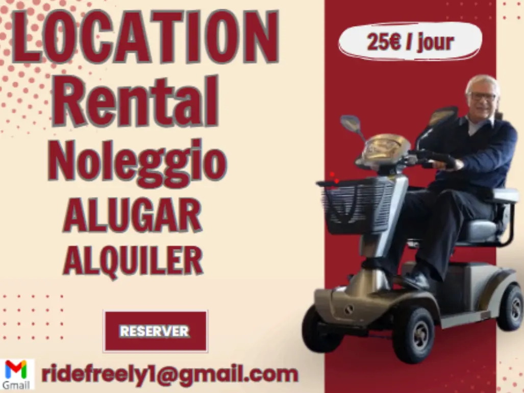 Location de scooters electriques Ride Freely 2026