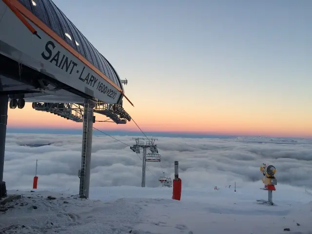 Télésiege des bouleaux mer de nuage hiver WEB