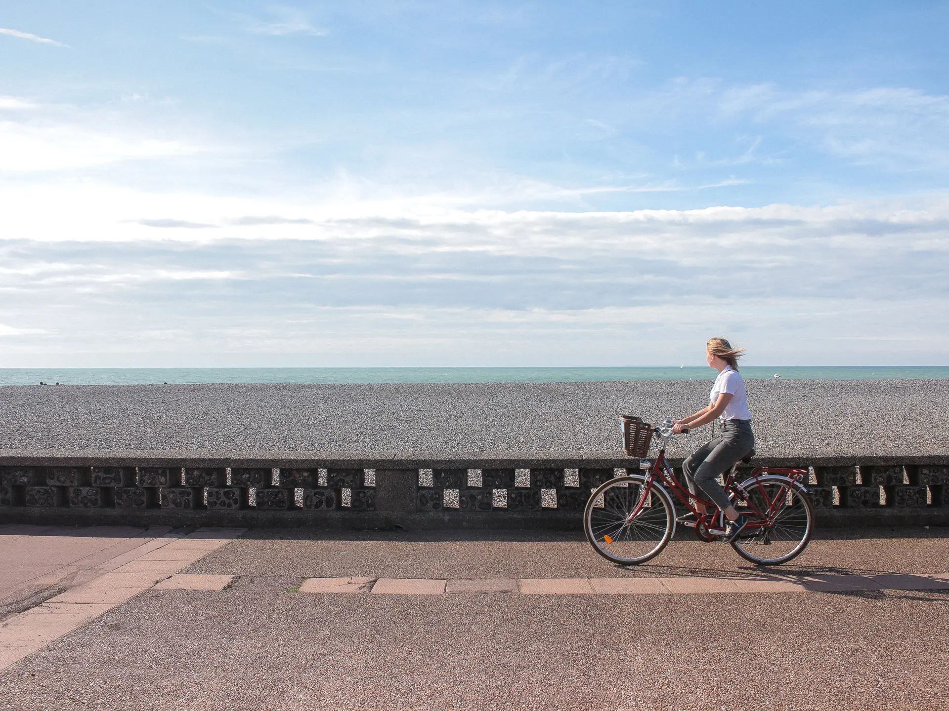 Vélo plage de Dieppe