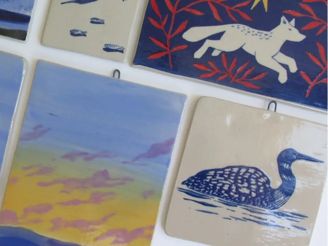 Pochoir et sgraffito