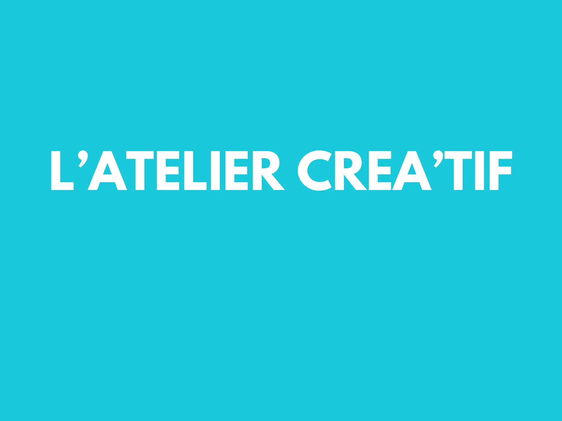 l'atelier creatif
