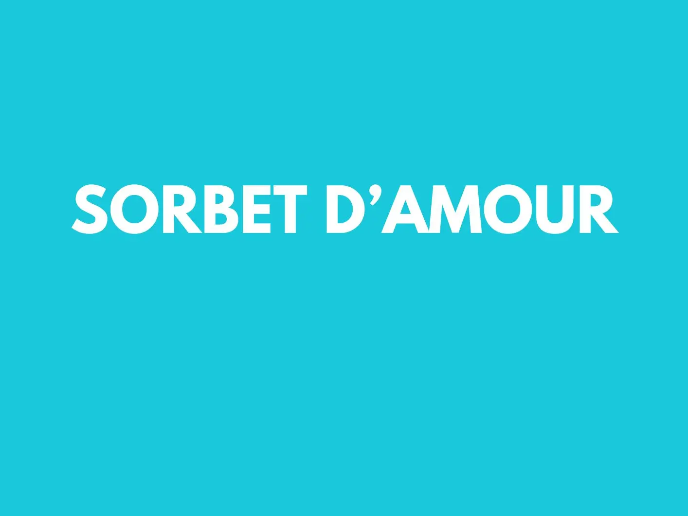 Sorbet d'amour