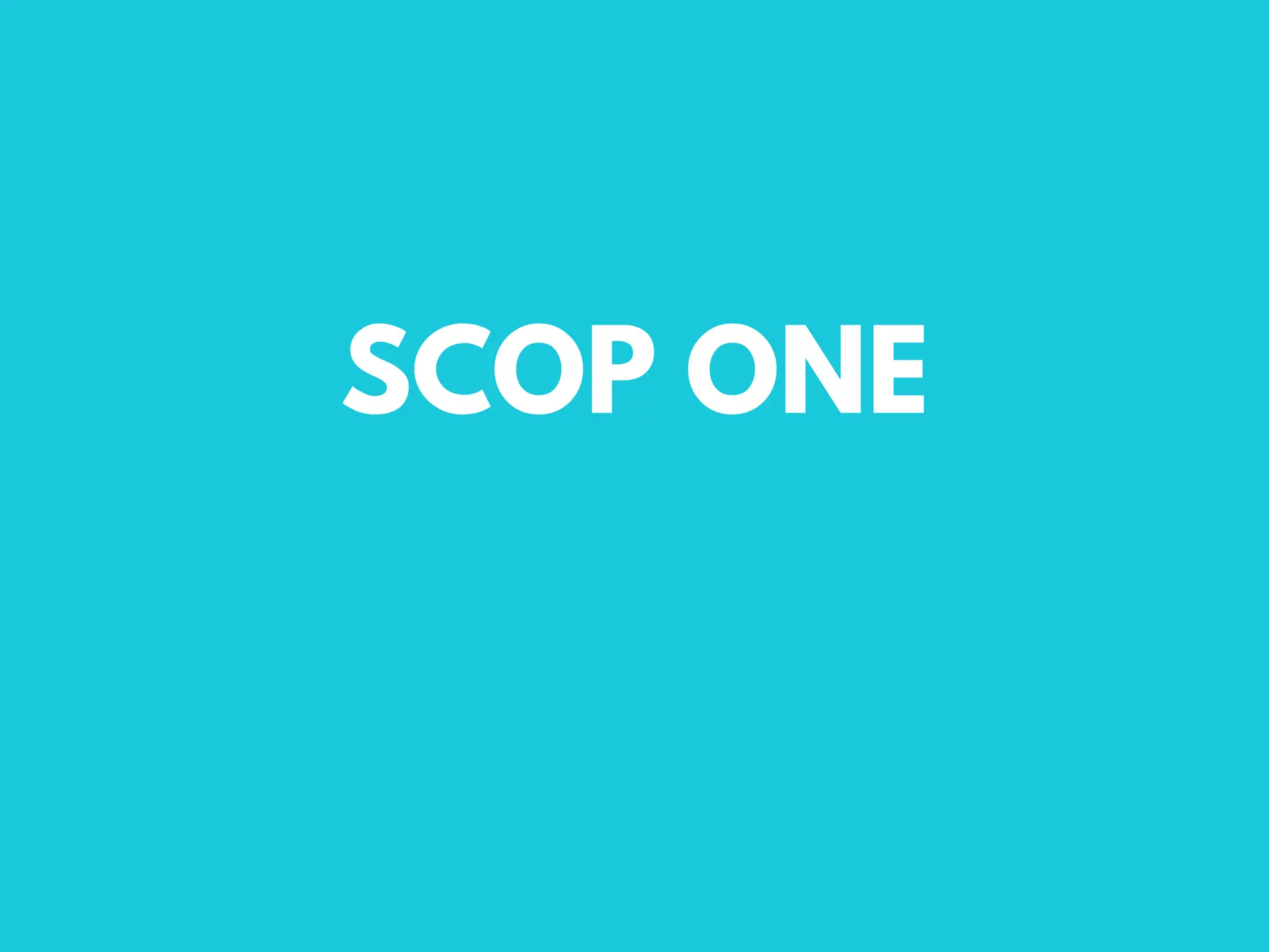 scop one