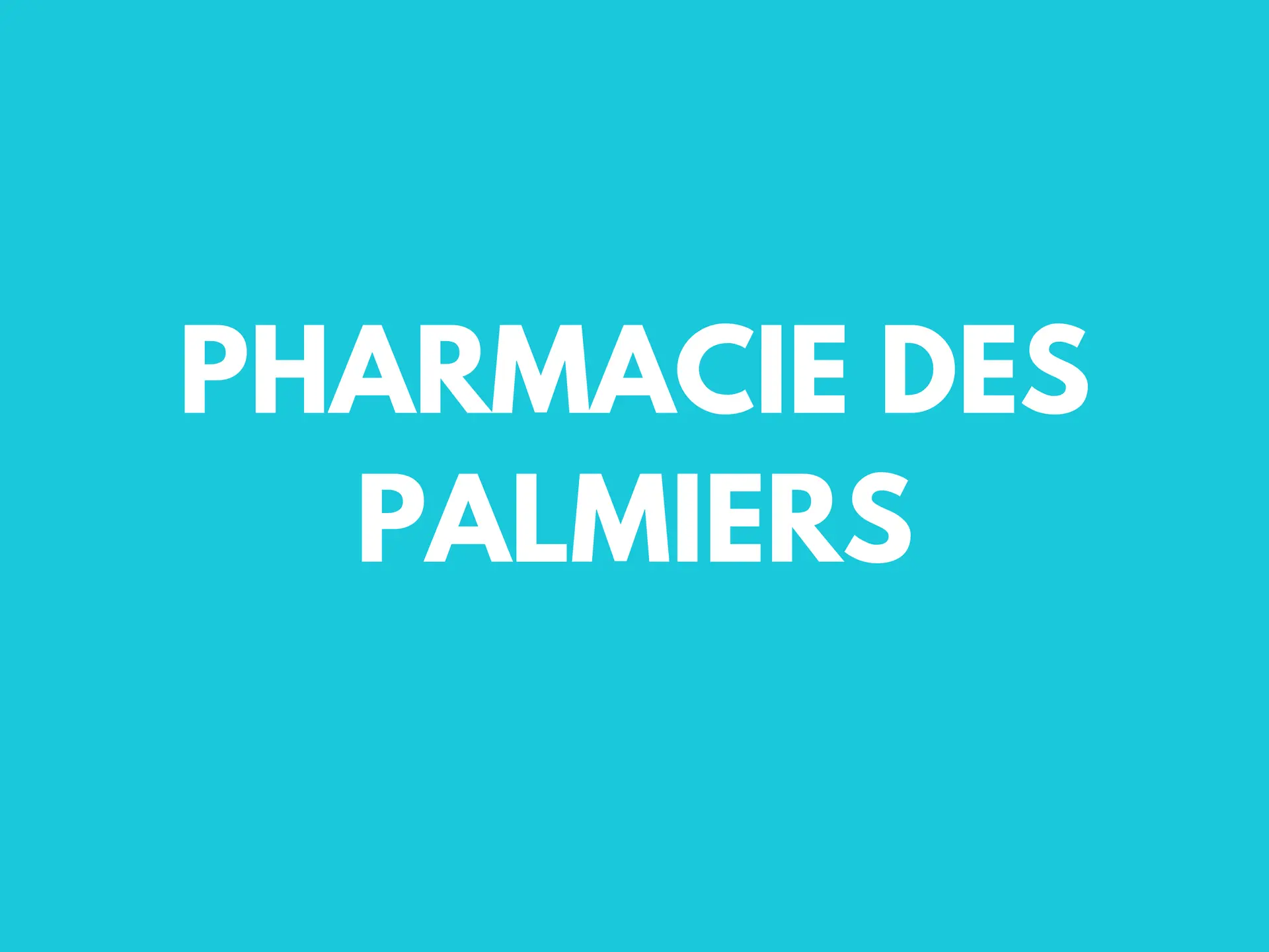 pharmacie des palmiers