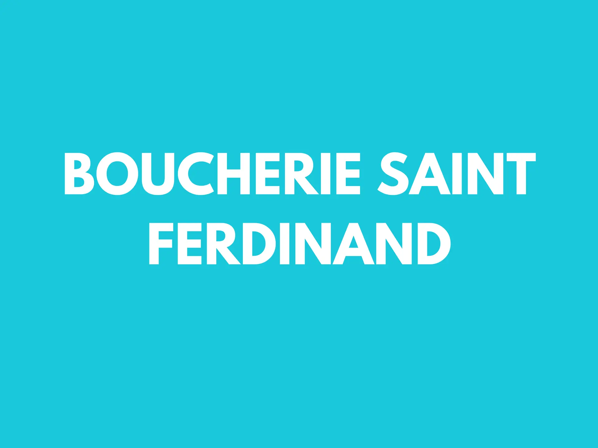 boucherie saint ferdinand